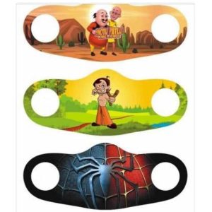 Reuseable Cartoon Character Kids Masks (1 piece)