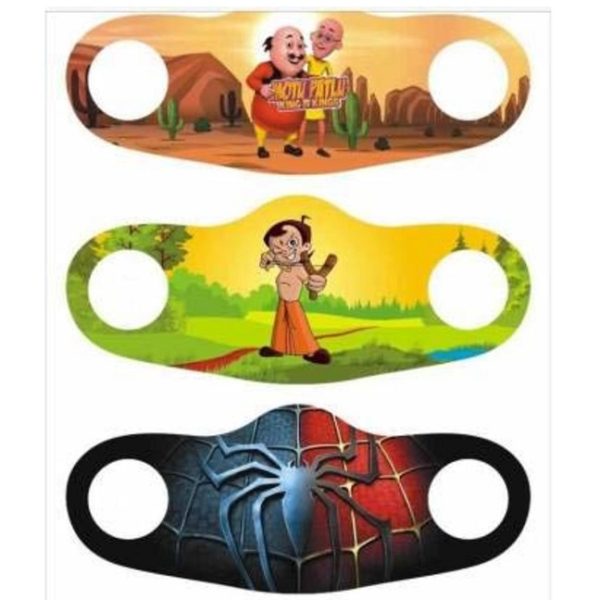 Reuseable Cartoon Character Kids Masks (1 piece)