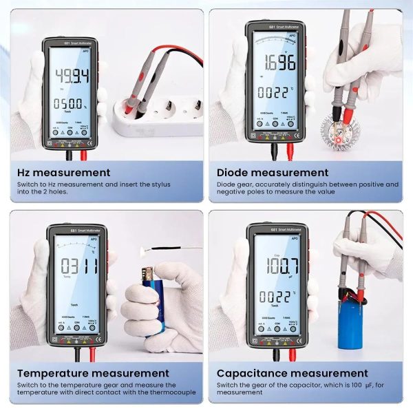 ANENG 681 Smart Automatic Range Rechargeable Multimeter - Image 9