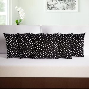 Divine Casa 100% Cotton Cushion Covers (Set of 5)