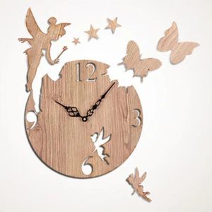 Fairy Wooden Wall Clock