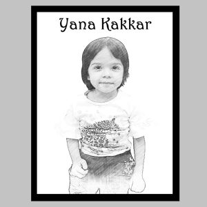Get your Personalized Pencil Sketch with Frame (13 x 18 cm)
