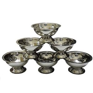 Stainless Steel Ice Cream Cups (Set of 6)