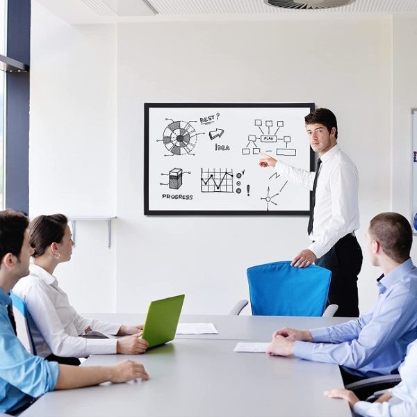 Magnetic Framed Dry Erase White Board (23 x 35 Inch) - Image 3