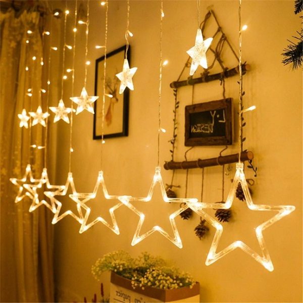 LED Curtain String Lights With Flashing/Blinking Modes - Image 2