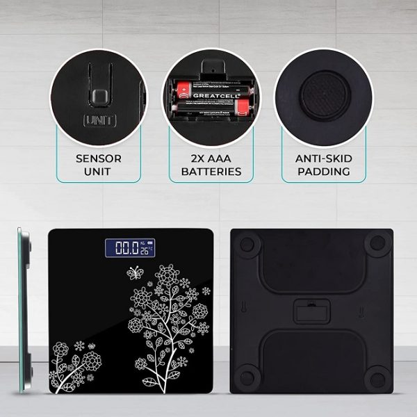 BeatXP Floral Digital Bathroom Weighing Scale - Image 2