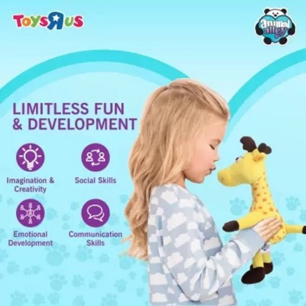 Toys R Us Animal Alley Premium Quality Geoffrey the Giraffe Soft Toy - 35 cm - Image 3