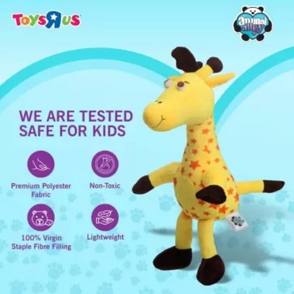 Toys R Us Animal Alley Premium Quality Geoffrey the Giraffe Soft Toy - 35 cm - Image 4