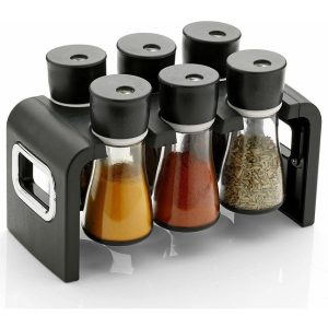 Premium 6 Piece Spice Storage Condiment Set