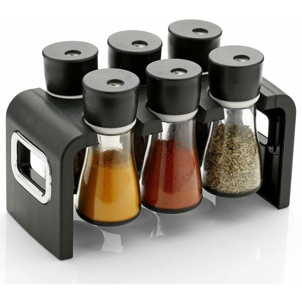 Premium 6 Piece Spice Storage Condiment Set