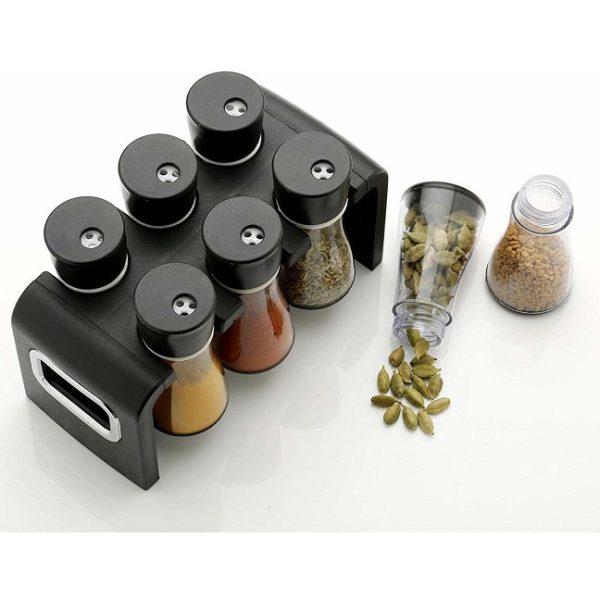 Premium 6 Piece Spice Storage Condiment Set - Image 2