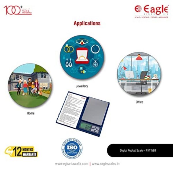 Eagle Digital Pocket Scale with 600 g Capacity and 0.01g Accuracy - Image 4