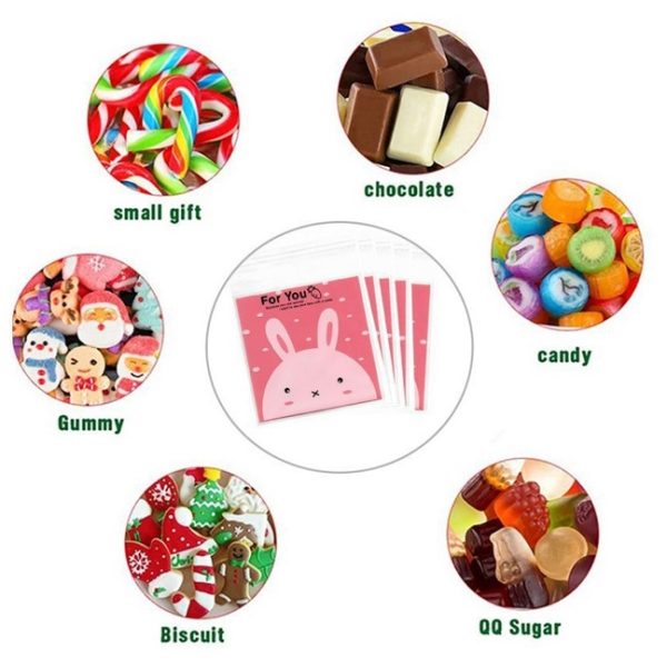 Self-Adhesive Mini Cute Cartoon Candy / Cookies / Small Gift Packaging Bag for return gifts - Image 2