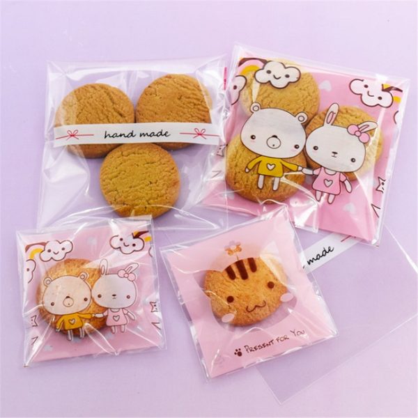 Self-Adhesive Mini Cute Cartoon Candy / Cookies / Small Gift Packaging Bag for return gifts - Image 3