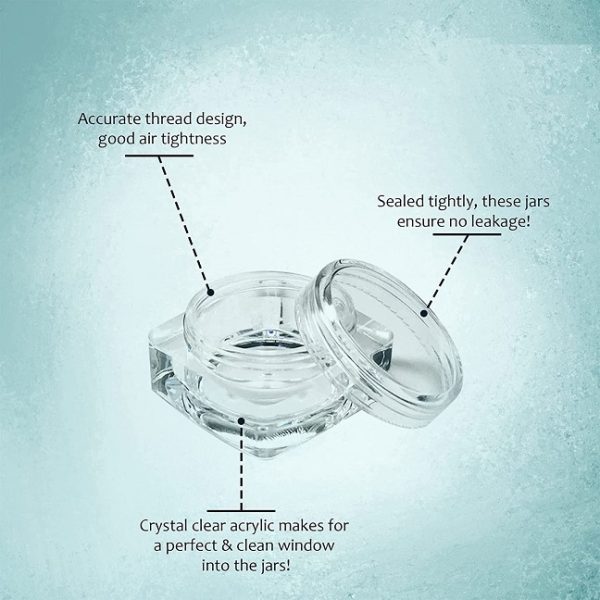 Diamond shape Acrylic Container for Lip Balms / Cosmetic / Makeup / Jeweler / Creams (5 g) - Image 2