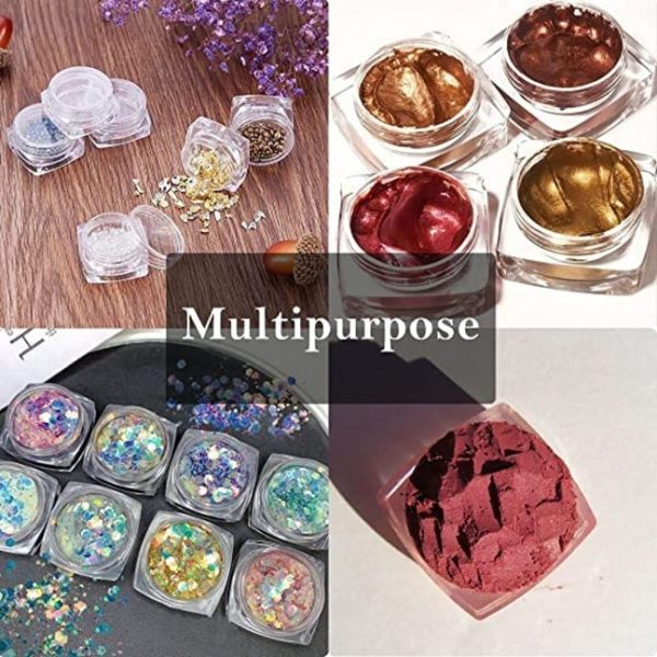 Diamond shape Acrylic Container for Lip Balms / Cosmetic / Makeup / Jeweler / Creams (5 g) - Image 3