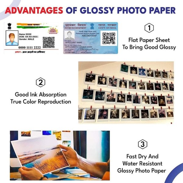 GMP 130gsm A4 Inkjet Photo Glossy Paper (50 sheets) - Image 3