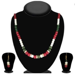 Gold Plated Pearl Necklace Set