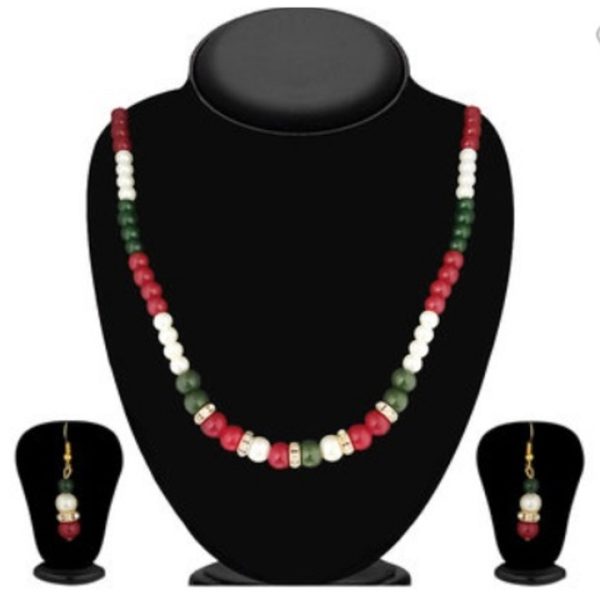 Gold Plated Pearl Necklace Set