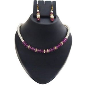 Gold Plated Pearl Necklace Set