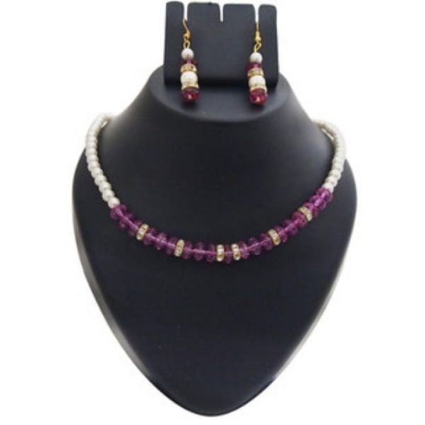 Gold Plated Pearl Necklace Set