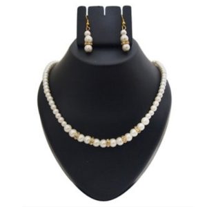 Gold Plated Pearl Necklace Set