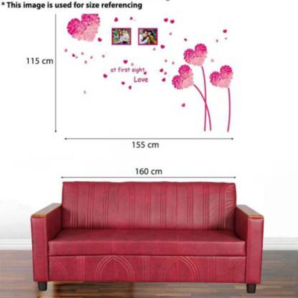 Photos with heart and flowers Wall Sticker - Image 4