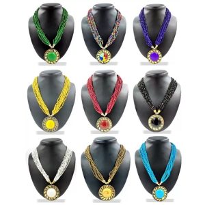 Beads Brass Necklace for Women (1 piece)
