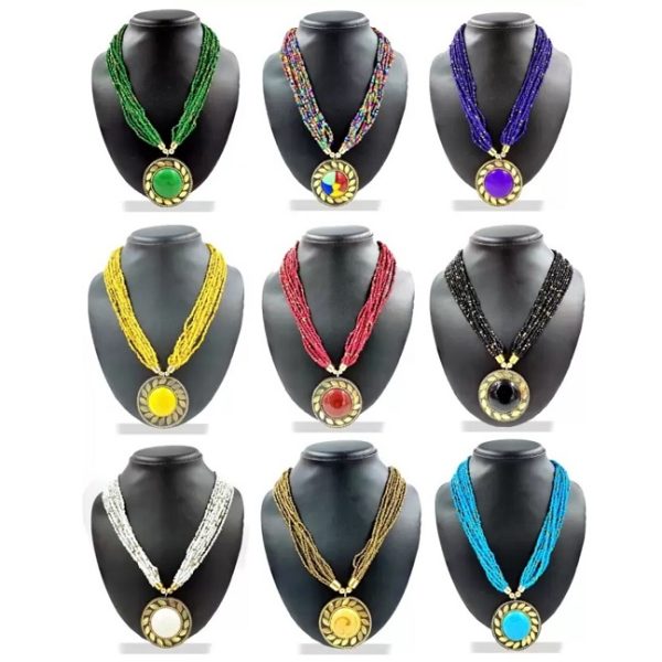 Beads Brass Necklace for Women (1 piece)