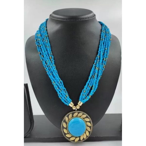 Beads Brass Necklace for Women (1 piece) - Image 4