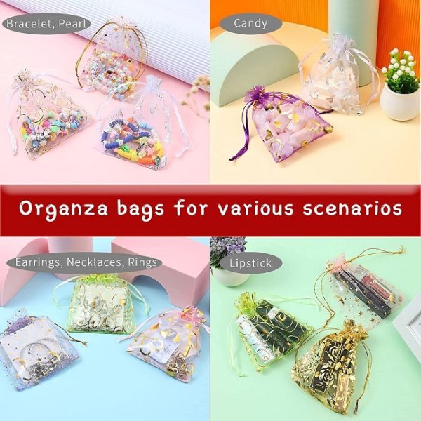 Organza Jewellery Pouch / Shagun Potli Bags / Gift Pouches for Return Gifts - Image 3