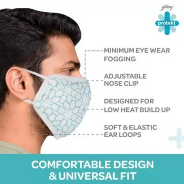 Godrej Protekt P-W95+ Reusable Face Mask (S) - Image 2