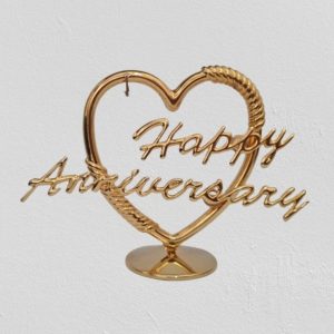 Gold plated Happy Anniversary Gift