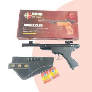 Bond Air Pistol Target Plus with pistol cover and 100 pellets (No license required)