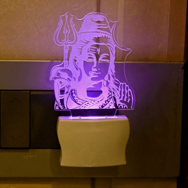 3D Illusion Shiva LED Color Changing Night Lamp
