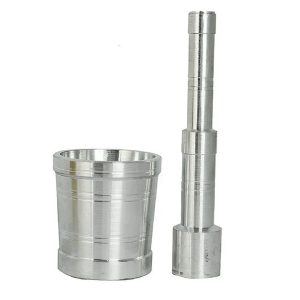 Metal Okhli and Masher Mortar / Spice Mixer and Grinding Pot