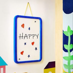 BIS Approved 2-in-1 Magnetic Hanging and Writing Board with duster and chalk