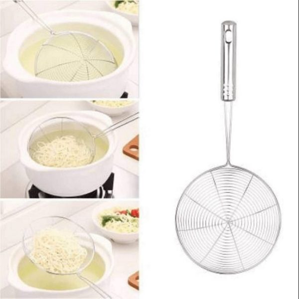 Stainless Steel Deep Fry Jhara / Puri Strainer - Image 2