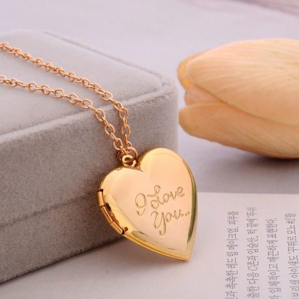 Vintage Heart shaped Secret Message Necklace