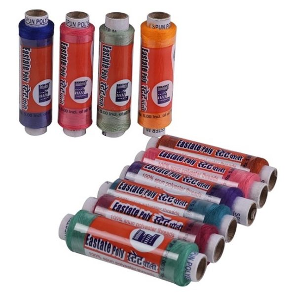 Super Poly Sewing Colored Thread 50 Tubes Box (200 meter each) - 10 KM total - Image 2