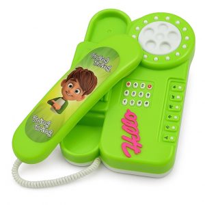 Musical telephone toy with light and music (Random color)