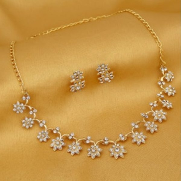 Stylish Gold Plated Necklace set - Image 2