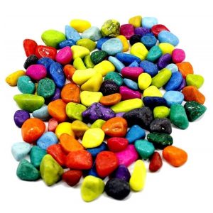 Multi-color pebbles for  Plants Pots, Fish Tank Aquarium, Table Decor, Vase Fillers, Home Decor (1 KG)