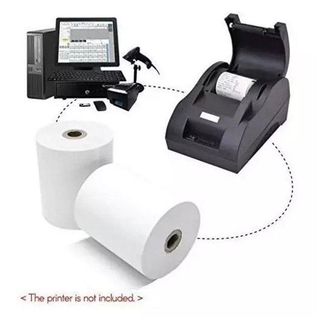 3 Inch Pos Machine Thermal Paper Rolls- 79mm x 50 meter - Set of 20 Rolls - Image 2