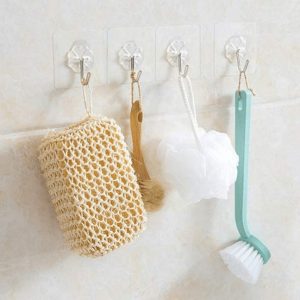 Self Adhesive Wall Hooks / Hangers for Hanging Robe, Coat, Towel, Keys, Bags etc