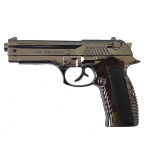 608 Heavy Metal Pistol Gun Lighter with Barrel Pull Back System