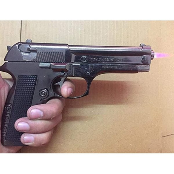 608 Heavy Metal Pistol Gun Lighter with Barrel Pull Back System - Image 3