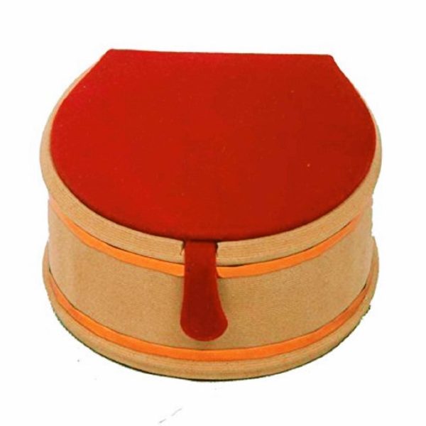 Wooden Velvet Round Bangle Box - Image 2