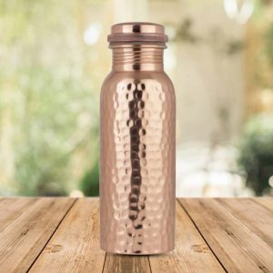 Ayurveda Healing Hammered Copper Bottle (650 ml)