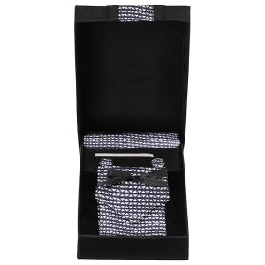 Men's Necktie, Cufflink, Pocket square and Tie Pin Combo